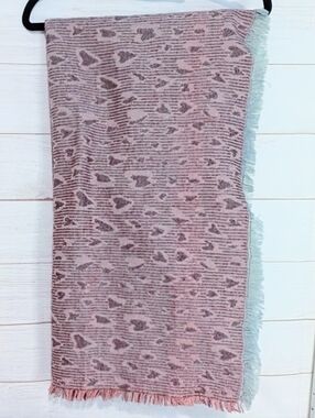 Guc Bimba Y Lola  Pink 🩷 Heart Animal Print Blanket Scarf 🧣